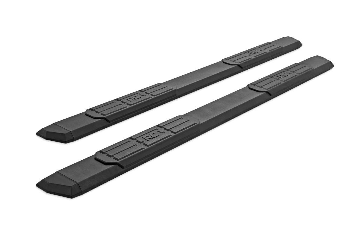 Chevrolet Silverado 3500HD Running Boards - Rough Country - TR2 - Black - '19-'26
